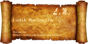 Ludik Marinella névjegykártya
